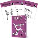62 Pilates Exercise Cards, for Men/Women: Home, Gym or Studio: 50 Exercises, 12 Stretches 6 Training Exercises for Beginner to Advanced Waterproof