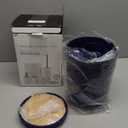 Britimes Bathroom Accessories Sets, Blue Shower Curtain Set with Trash Can, Soap Dispenser, Toilet Brush Holder, Toothbrush Holder and Toothbrush Cup for Bathroom Decor 72"*72"