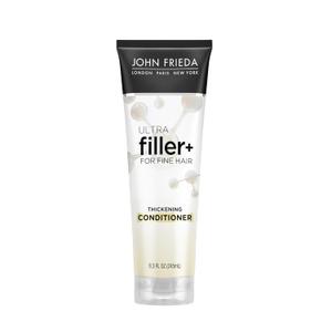 John Frieda ULTRAfiller+ Thickening Conditioner, Strengthening Conditioner for Damaged or Thin Hair, Infused with Biotin and Hyaluronic Acid to Strengthen Hair for Thicker Fuller Results, 8.3 Oz