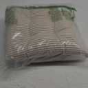Lush Decor Stripe Yarn Farmhouse Ticking Dyed Chair Pad 2-Pack, 2 Count