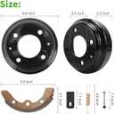 10L0L Golf Cart Brake Hub Drums & Brake Pads/Shoes & Spring Kit fit Club Car DS 1981-1994,DS Brake Repair Set OEM# 1011137,101146302, 101816301, 1011433, 1015757, 101880701