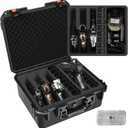 Pistol Gun Case for Multi Handguns - Hold Multiple Pistols & Magazines, Pre-cut Waterproof Hard Shell Gun Box, TSA Approved Pistol Case for SIG Sauer, Smith & Wesson, for Colt, for Revolver, for Glock