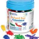 Learning Resources Backyard Bugs Counters - 72 Pieces, Ages 3+ Counting and Sorting Toys for Toddlers, Preschool Learning Toys