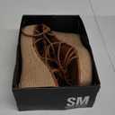 SM New York Wedge Sandals Brown 7.5 