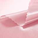 VACVELT 24 Pack Blush Pink Satin Napkins 12x12 Inch Wedding Napkins, Scalloped Elegant Dinner Napkins Square Table Napkins Decor, Silky Satin Cloth Napkins for Restaurant Banquet Graduation Party