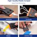 Perco Glue Off Adhesive Sticker Remover 3.3 fl. oz & Scraper with Plastic Razor for Removing Labels (Adhesive Sticker Remover & Scraper w/Plastic Razor)