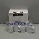 JYLJINGYULI ,4 Pack 12 oz Sublimation Tumblers with handle Coffee Blanks, with Lid and Straw Cups Blank Bulk, Straight Skinny Insulated Cup Stainless Steel Water Bottle for Craft DIY…