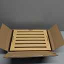 Bamboo Bread Slicer Guide: Bread Cutter for Homemade Bread Loaf - Adjustable and Foldable with Crumb Tray