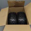 2 Pack, 13x5.00-6 Flat Free Lawn Mower Tire and Wheel, 13x5-6 Riding Lawnmower Tire with 3"-6" Centered Hub and 3/4" & 5/8" Bearings, Tractor Turf Tire Turf-Friendly, 2 Pack