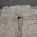 SHACOS Soft Fluffy Bathroom Rugs Set of 3 Pieces Bath Mats with U Shape Toilet Rugs Non Slip Washable Bath Rugs Absorbent Bathroom Carpet for Shower Tub Sink, Light Beige