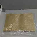 Placemats,Table Place Mats for Kitchen Dining, Heat-Resistant Anti-Skid Stain Washable PVC Table Mats, Easy to Cleaning Woven Vinyl Dinner Mats (Gold, 6 Pack)