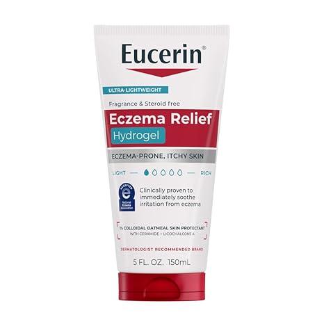 Eucerin Eczema Relief Hydrogel for Dry, Itchy, EczemaProne Skin, Fragrance Free and Steroid Free Body Moisturizer for Dry Skin, 5 Fl Oz Tube