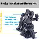Bike Disc Brake Kit,Bike Front and Back Disc Brake Kit-Calipers,2 Pcs Stainless Steel 160 mm Rotors&Cable&Brake Lever&A Pair of Bicycle Brake levers&Fixing Screws