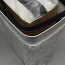 2 Pack 2.7 Gal Bathroom Trash Can with Lid, Automatic Trash Can Small Smart Garbage Can Touchless, Slim Motion Sensor Waterproof Plastic Trash Bins for Bedroom Office Kitchen Toilet (White)