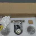 23" Brass Wall Sconce with Clear Glass Shade - Rust-Resistant Vintage Light, E26 Indoor Sconce, Decorative Lighting for Bathroom Living Room Stairway Fireplace Bedroom (Bronze)