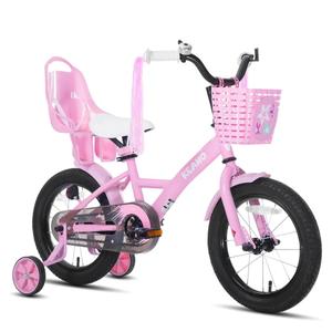 KEANO Zinnia 14 16 20 Inch Kids Bike for Girls Ages 3-10 Years, Girls' Bikes with Training Wheels, Streamers, Basket and Doll Seat, Children Bicycles