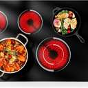 Electric Cooktop 36 Inch - Drop-in(34.25"x19.3") 5 Burner Electric Stove Top 8400W High Power, 36" Ceramic Cooktop Stove with Knob Touch, Dual Ring, Overheat Protection, 220-240V Hard Wired