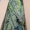 55" Fake Ferns, Set of 2 Artificial Ferns for Outdoors Large, Artificial Boston Ferns with 111 Fronds for Garden Porch Home Spring Decor