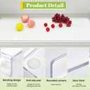 Wesiti Large Acrylic Cutting Board with Lip Non Slip 47"L X 22"W Clear Cutting Board Chopping Acrylic Countertop Protector Cover Shatter Resistant for Home Restaurant Kitchen Sink Stove