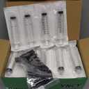 100 Pack 10ml Syringes Luer Lock with Cap, 10cc Syringe without Needle for Liquid, Individual Sterilized Wrapped