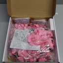 FNHMSL Cherry Enchanted Willow Vine Lights 7.55FT 144LED Pink Cherry Blossom Tree Branch Lights for Wall, Remote Timer,8 Light Model,Bedroom Wall Doors Wedding, Christmas, USB Battery Box