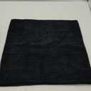 Pillowcases 2 Pack 23x23 Black Pillow Cover Solid Soft Corduroy Throw Pillow Cover Striped Plush Fall Throw Pillows for Couch Sofa Chair Car, Black