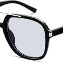 4 x Retro Aviator Sunglasses for Women Men 2026 Trendy Oversized Square 70s Tinted Sunnies Trending