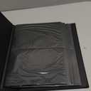 Popotop Photo Album 4x6 200 Pockets for Wedding Gifts,Linen Hardcover Picture Albums for Family Anniversary Baby Vacation Pictures (Black)