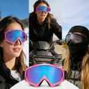 2 Pack Dike Bike Goggles Motorcycle ATV Riding Goggles With 2 Pack Breathable Bandana Mask