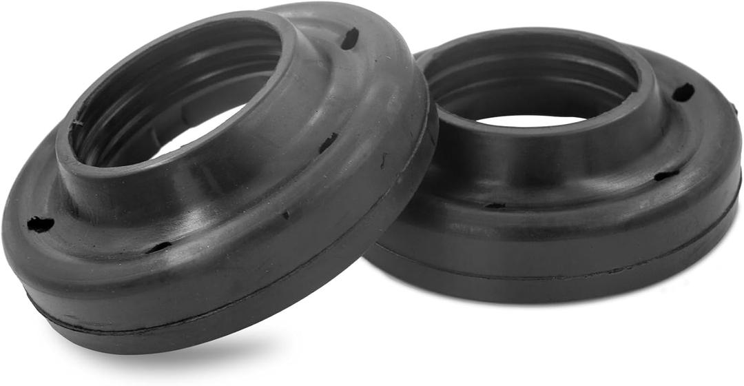 Front Coil Spring Insulators, Front Upper Coil Spring Isolators Compatible with 2007-2018 Jeep Wrangler JK JKU (Stock height, Pair)