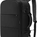 RELY+ Travel Laptop Backpack for Men Women, Airplane Approved Travel Backpack Suitcase with Usb Charging Port, Lightweight College Luggage Bag 15.6inch Laptop Mochila Gifts for Business,Black