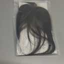 Wispy Bangs Hair Clip Human Hair, Human Hair Clip in Bangs, Wispy HairPieces, No Tangle & Smooth, 11g #1B Natural Black