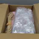 49 Pcs Baby Shower Prizes for Game Winners including Plastic Tumbler Notebook Pen Heart Coaster Hair Band Mini Mirror Brush Gift Bags for Wedding Bridal Baby Shower Favors (Pink Bow)