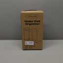 Multi-Purpose Pull-Out Storage Organizers, Under Sink/Cabinet Organizers and Storage for Bathroom & Kitchen, Black, 12.8 Inches, 2 Packs