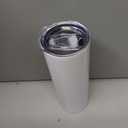 50 Pack 20oz Sublimation Tumbler Blanks (Skinny Straight) in Bulk, 25