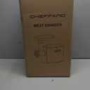 CHEFFANO Meat Grinder, 2600W Max Stainless Steel Meat Grinder Electric, ETL Approved Heavy Duty Meat Mincer Machine with 2 Blades, 3 Plates, Sausage Stuffer Tube & Kubbe Kit for Home Kitchen Use