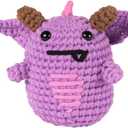 Utook Halloween Crochet Kit for Beginners，Crochet Starter Kits,Crochet Kits for Beginners Adults and Children, with Instructional Videos and Paper Tutorials, Holiday Gifts (Little Devil)