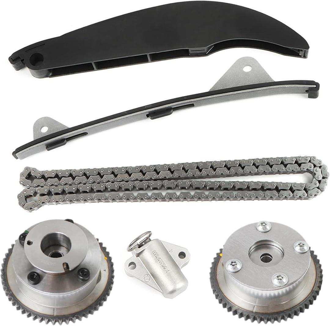 24321-2E000 Timing Chain Kit with VVT Gear 243502E001 243702E000 Fits for Kia Soul 2.0L,for Elantra 1.8L L4 Engine Timing Chain Aftermarket Parts