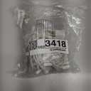 Novelty Lights 25ft Christmas String Lights, 50 Pure White LED Bulbs on White Wire, 6" Spacing, Connectable Indoor Outdoor Commercial Grade Lighting for Holidays Patio Weddings