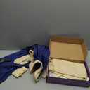 Adult Colonial Costume,Founding Father Costume,Blue Tailcoat Military with Wig