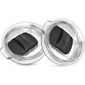 Tumbler Lids for YETI 6 oz/ 8oz/ Stackable Mug & Yeti Rambler 10 oz Tumbler Lid, MagSlider Lids for Yeti Espresso/Coffee Mug 6oz, Replacement Lid for Ye-ti Rambler 10 oz Tumbler (2 Pack)
