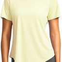 Women's Short Sleeve Workout Shirts Breathable UPF 50+ Sun Protection T-Shirts Quick Dry Gym Running Hiking Tops (Medium)