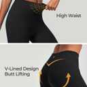 Heathyoga Buttery Soft Capri Leggings with Pockets for Women Tummy Control Capri Pants High Waisted Yoga Pants Women (Black, S)