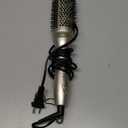 1.7 Inch Thermal Brush for Blowout Look, Heated Round Brush with Tourmaline Ceramic for Volume & Shine, Anti-Scald Hair Styler (No Air), Dual Voltage Travel Curling Iron & Straightener 2 in 1