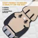 Elantrip Car Seat Cover Full Set Leather Car Seat Protector Universal fit for Most Cars SUVs and Trucks Water Proof Front and Rear Seat Protector Black