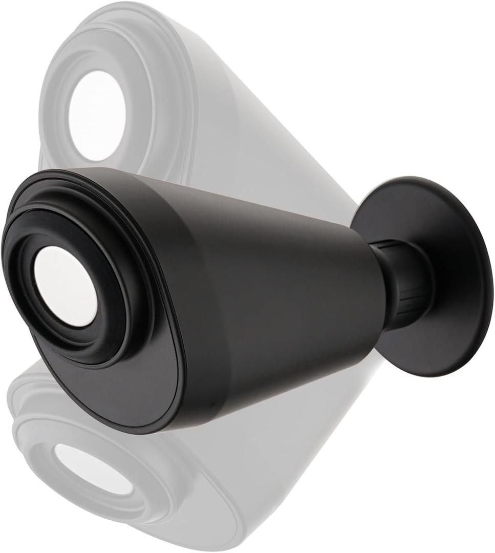 Adjustable Shower Holder Compatible with Delta Fit Kohler Magnetic Handheld Showerhead - 3M VBH Adhesive Tape for Strong Hold, No Drill, Any Height Use, Matte Black