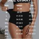 OLIKEME Womens High Waisted Underwear Tummy Control Cotton Full Coverage Ladies Panties Soft Stretch Briefs (XL)