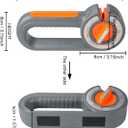 Kitchen Knife Sharpener, 6-in-1 Stage Pocket Knife Sharpeners, Manual Knife Sharpener with Ceramic Rods, Diamond Sand, Tungsten Steel Sheets, Chefs Choice Knife Sharpeners for Kitchen Knives