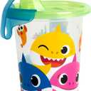 The First Years Take & Toss Pinkfong Baby Shark Sippy Cups - Reusable Toddlers Cups with Lids - Kids Party Pack with 2 Travel Caps - 10 Oz - 10 Count