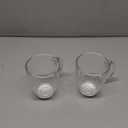 Bodum 12oz Bistro Coffee Mug Single-Wall Tempered Glass, 2 Pack, Clear